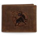 Pánská kožená peněženka Zvěrokruh Býk - Daimon, hnědá