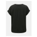 Černé volné basic tričko ONLY Moster