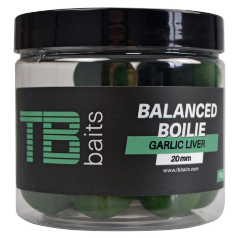 Tb baits vyvážené boilie balanced + atraktor garlic liver 100 g - 20 mm