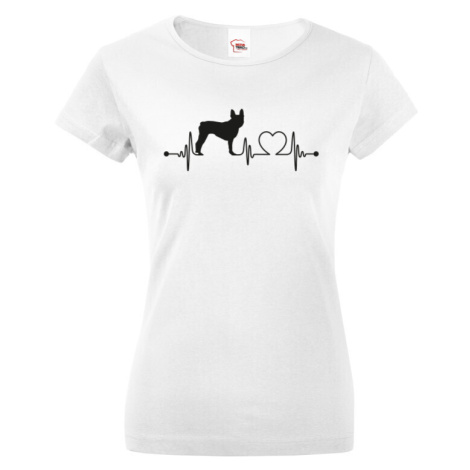 Dámské tričko s potiskem Bostonského teriéra - skvělý dárek pro milovníky psů