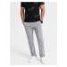 Men's sweatpants with unlined leg - gray V8 OM-PABS-0206