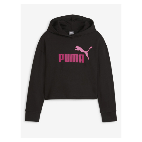 Černá holčičí mikina s kapucí Puma ESS+ 2 Color Logo