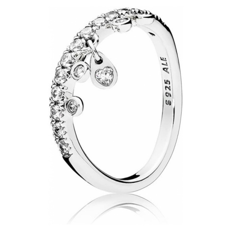 Pandora Třpytivý stříbrný prsten 197108CZ