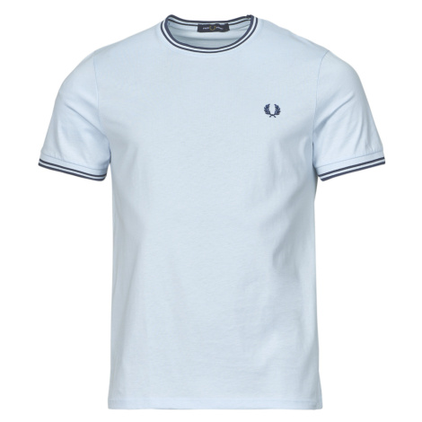 Fred Perry TWIN TIPPED T-SHIRT Modrá