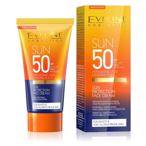 Eveline SUN SPF50 opalovací krém na obličej 50 ml EVELINE Cosmetics