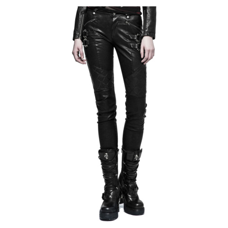 kalhoty dámské punk rave - k-297 mantrap leather