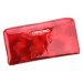 Dámská luxusní kožená lakovaná peněženka Gregorio Santall,  červená