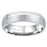 Silvego Snubní stříbrný prsten Amora pro muže i ženy QRALP130M 58 mm