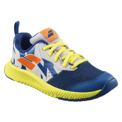 Juniorská tenisová obuv Babolat Pulsion All Court JR Dark Blue/Yellow EUR 36,5