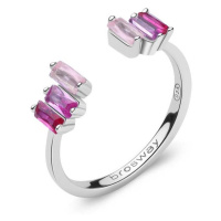 Brosway Blyštivý otevřený prsten Fancy Vibrant Pink FVP12