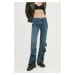 Džíny Y/Project EVERGREEN HOOK AND EYE SLIM JEANS dámské, high waist, 107PA002