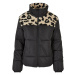 Ladies AOP Sherpa Mixed Puffer Jacket