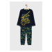 Dětské bavlněné pyžamo United Colors of Benetton tmavomodrá barva, s potiskem