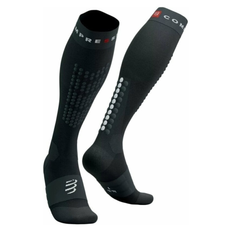 Compressport Alpine Ski Full Socks Black/Steel Grey T2 Běžecké ponožky