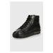 Kožené sneakers boty Birkenstock Bend Mid černá barva
