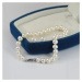 OLIVIE Sada pravých bílých perel BUTTON AAA 8193