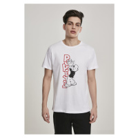 Pánské tričko krátký rukáv // Merchcode Popeye Standing Tee white