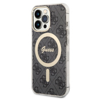 Guess IML 4G MagSafe Zadní Kryt pro iPhone 13 Pro Black