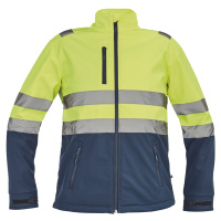 Cerva Granada Pánská HI-VIS softshellová bunda 03010592 žlutá/navy