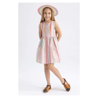 DEFACTO Girl Patterned Sleeveless Cotton Dress