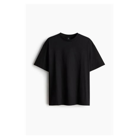 H & M - Tričko Loose Fit - černá H&M