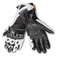 SECA Trackday Moto rukavice kožené bílé