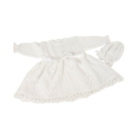 HOBEA Křestní šaty Joahanna s čepicí bílé