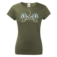 Dámské tričko s vtipným potiskem Playstation