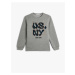 Koton Sweatshirt Long Sleeve Crew Neck City Theme Raised