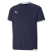 Puma TEAM LIGA JERSEY TEE Juniorské fotbalové triko, tmavě modrá, velikost