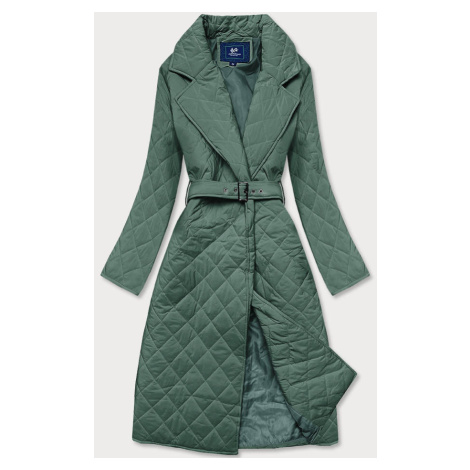 Zelená prošívaná bunda s límcem (AG8-8010) Ann Gissy