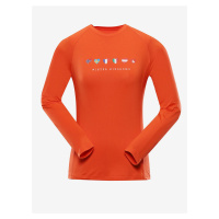 Oranžové dámské rychleschnoucí tričko ALPINE PRO AMADA