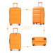 Konofactory Oranžový prémiový plastový kufr s TSA zámkem "Majesty" - M (35l), L (65l), XL (100l)
