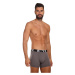 3PACK pánské boxerky Styx long sportovní guma tmavě šedé (3U1063)