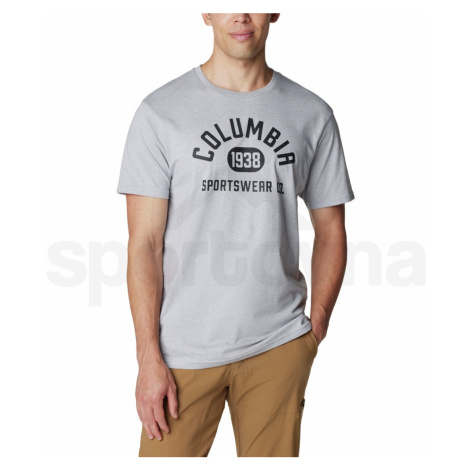 Columbia CSC Basic Logo™ Short Sleeve M 1680053045 - colm grey hthr/college life graphic