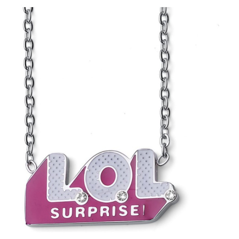 L.O.L. Surprise! Stylový dívčí náhrdelník Logo s krystaly L1012STLOL LOL. Surprise- licence