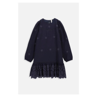 Dívčí šaty Coccodrillo tmavomodrá barva, mini