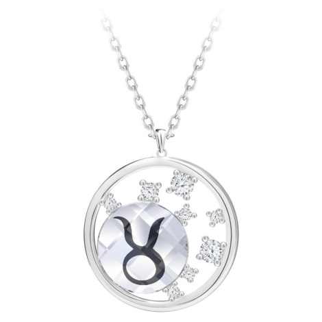 Preciosa Stříbrný náhrdelník s českým křišťálem Býk Sparkling Zodiac 6150 85 (řetízek, přívěsek)