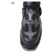 boty kožené dámské - Cross Shoes Black-Grey - NEW ROCK - M.407-S1