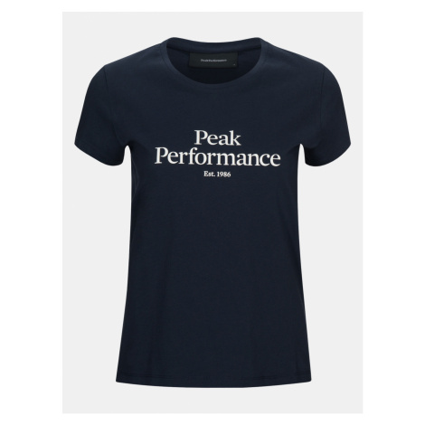 Tričko Peak Performance W Orig Tee - Modrá