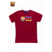 Červené pánské tričko s potiskem FC BARCELONA