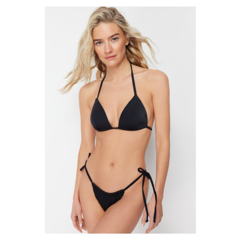 Trendyol Black Triangle Bikini Top