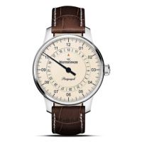 MeisterSinger Perigraph 38mm BM1103 - Semišový řemínek světle hnědé barvy