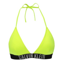 Calvin Klein STRING SIDE TIE Dámský horní díl plavek, reflexní neon, velikost