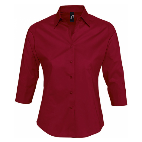 SOĽS Dámská košile EFFECT 17010159 Cardinal red SOL'S