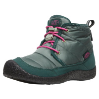 Keen HOWSER II CHUKKA WP YOUTH dark forest/fuchsia purple