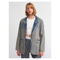 Dilvin 65337 Snow Wash Denim Jacket-Tint