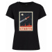 Dámské tričko krátký rukáv // Mister Tee Ladies Road To Space Box Tee black