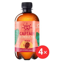 Captain Kombucha Broskev 4 x 400 ml