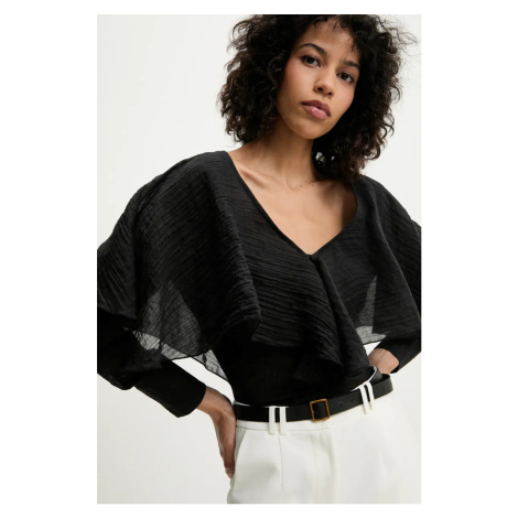 Košile Answear.LAB dámská, černá barva, regular